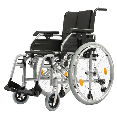 Aluminum folding wheelchair